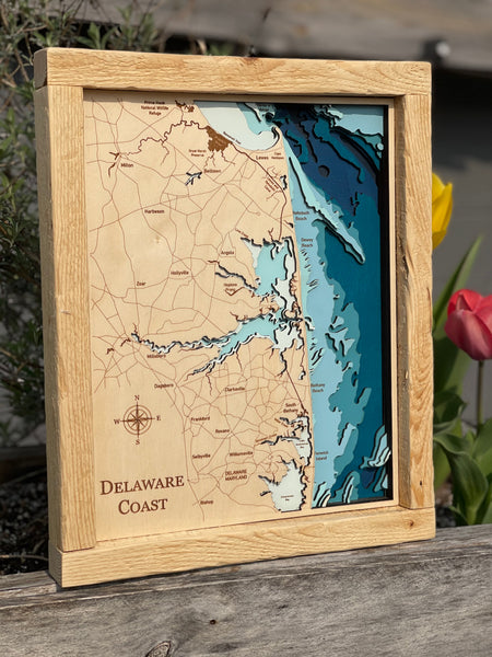 Delaware Coast Layered Map