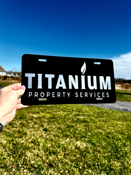 Custom Logo License Plate