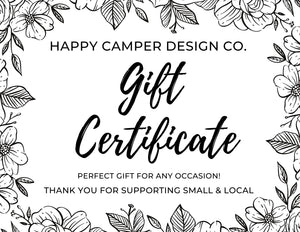 Happy Camper Gift Card
