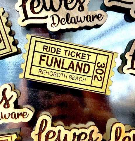 Funland Ticket Magnet